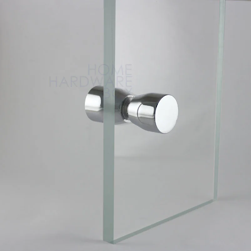 Shower Glass Door Knob Chrome Plated Back To Back Crl Polished Metal