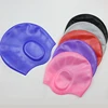 Adults High Elastic Swimming Caps Men Women Waterproof Swimming Pool Cap Protect Ears Long Hair Large Silicone Diving Hat 4