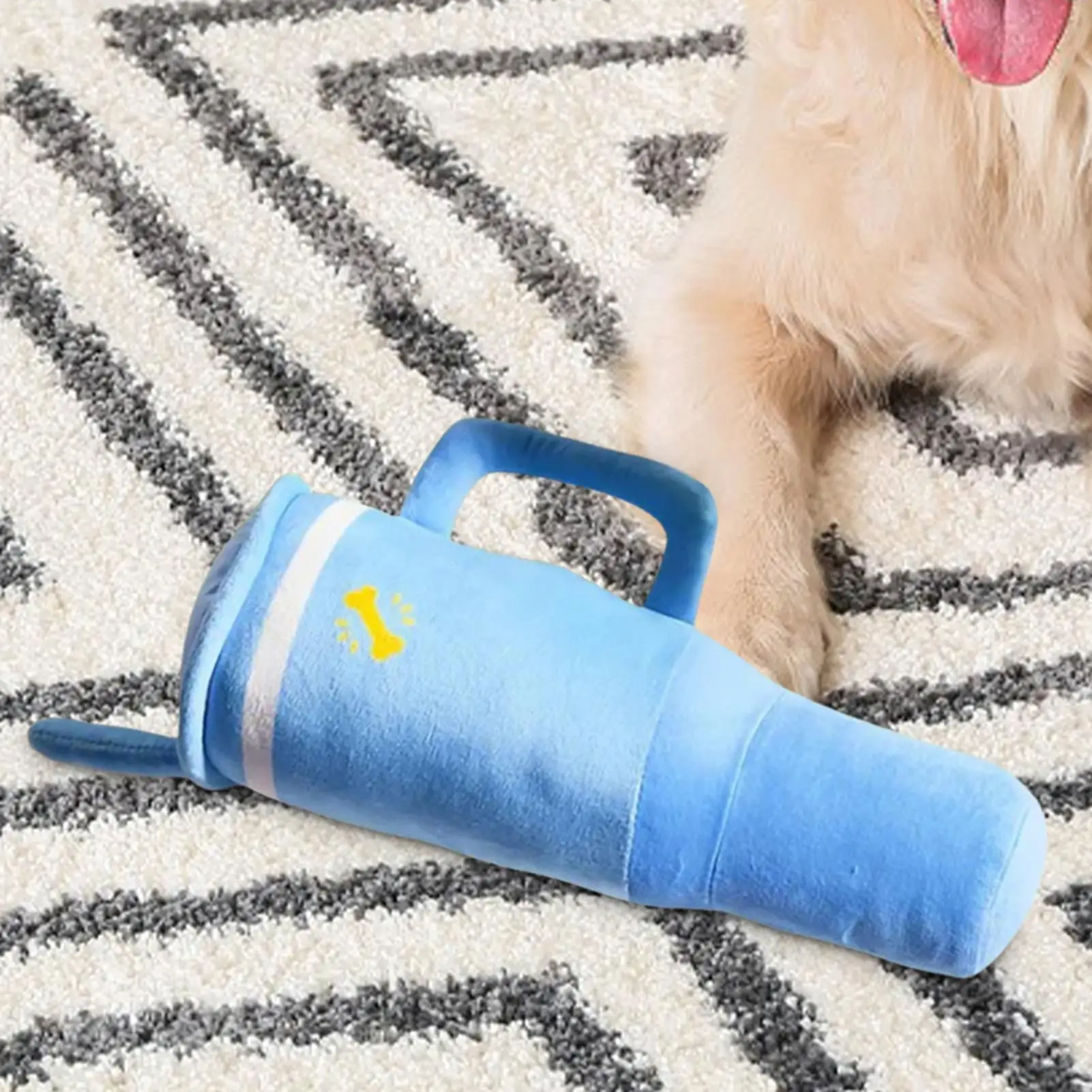 Squeaky Dog Toys Plush Water Cup For Chew Training Pet Chewing Exerciser For Large Medium Small Breeds Chew Play Training