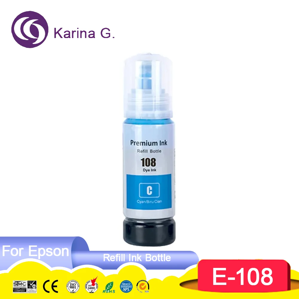 108 T09C1 T09C C13T09C14A Premium Compatible Color Bulk Water Based Bottle Refil