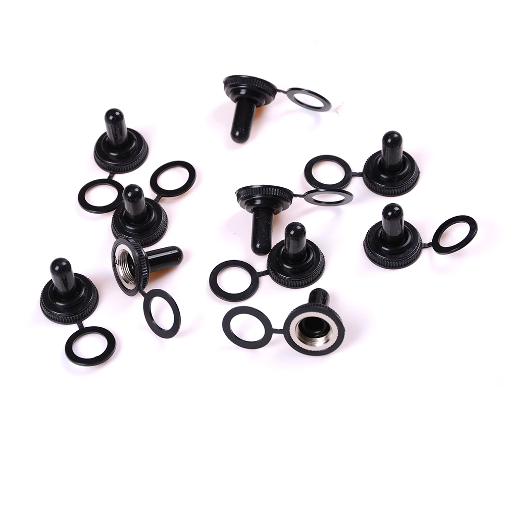 

10Pcs 12mm Rubber Rocker Toggle Switch Knob Cap Waterproof Boot Cover Electrical Switch Protection