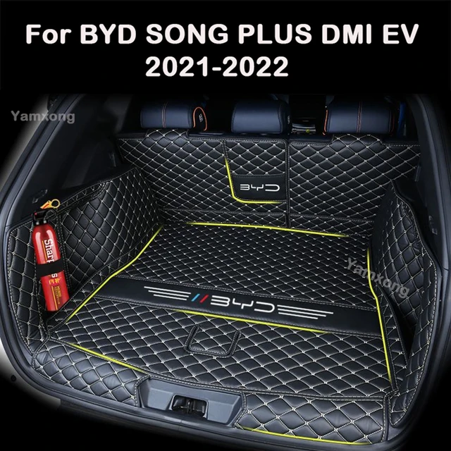 For BYD SONG PLUS DMI EV  2021 2022 Car Styling PU Leather  Trunk Protection Mat Catpet Interior Cover Part Pad Auto Accessories 5