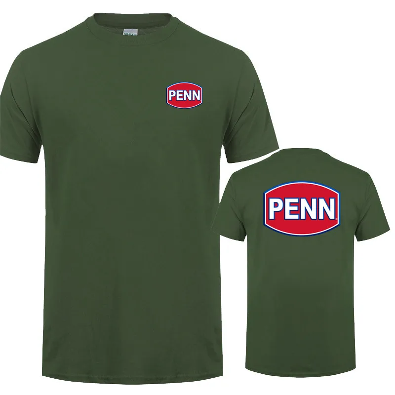 Penn Reels T 셔츠 코튼 남성 여름 물고기 애호가 T-셔츠 Funny Tee Man Penn Fishing Reel Tshirt