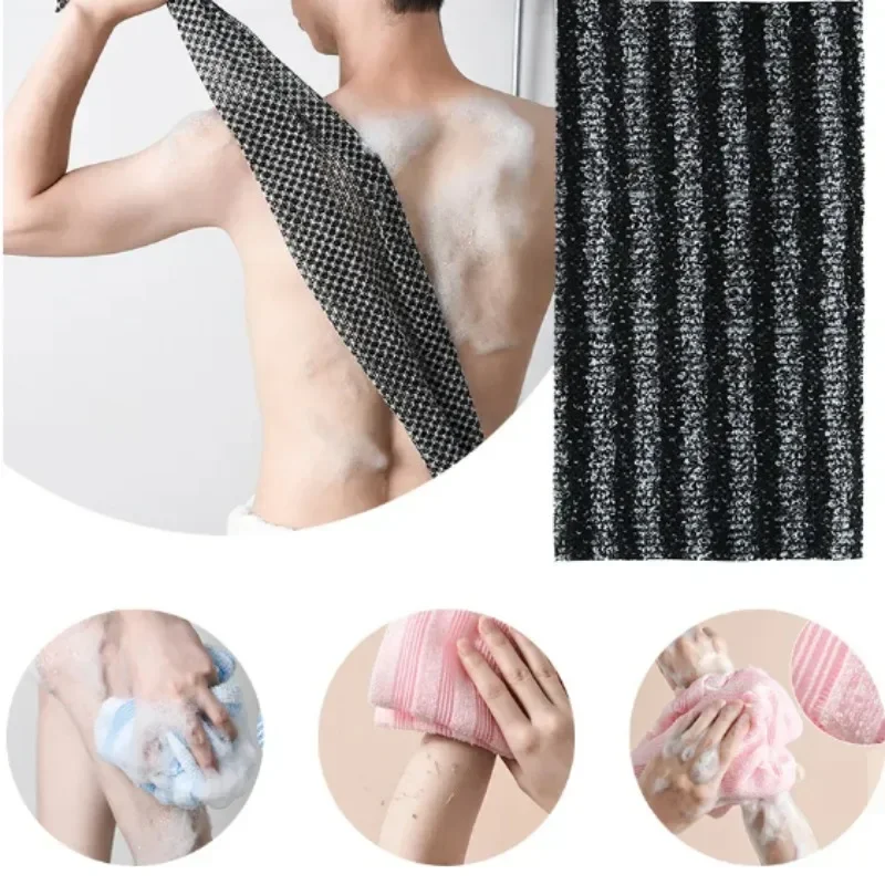 Japanese Bath Rubbing Washcloth Bath Nylon Towel Brush for Back Body Towels Exfoliating Scrub Shower Sponge Bathroom Accessories 2