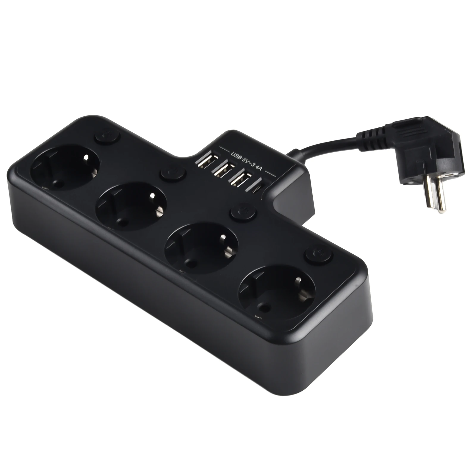 

Power up Multiple Devices with this 4 Way EU Socket Power Strip and Multiple Individually Switchable EU Sockets and USB Ports