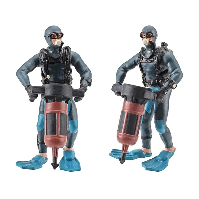 Underwater Swimmer for Kids/Adults Relieve Stress Supplies Resin Toy Ocean Doll Model Solid Diver Toy with Fine Material 4