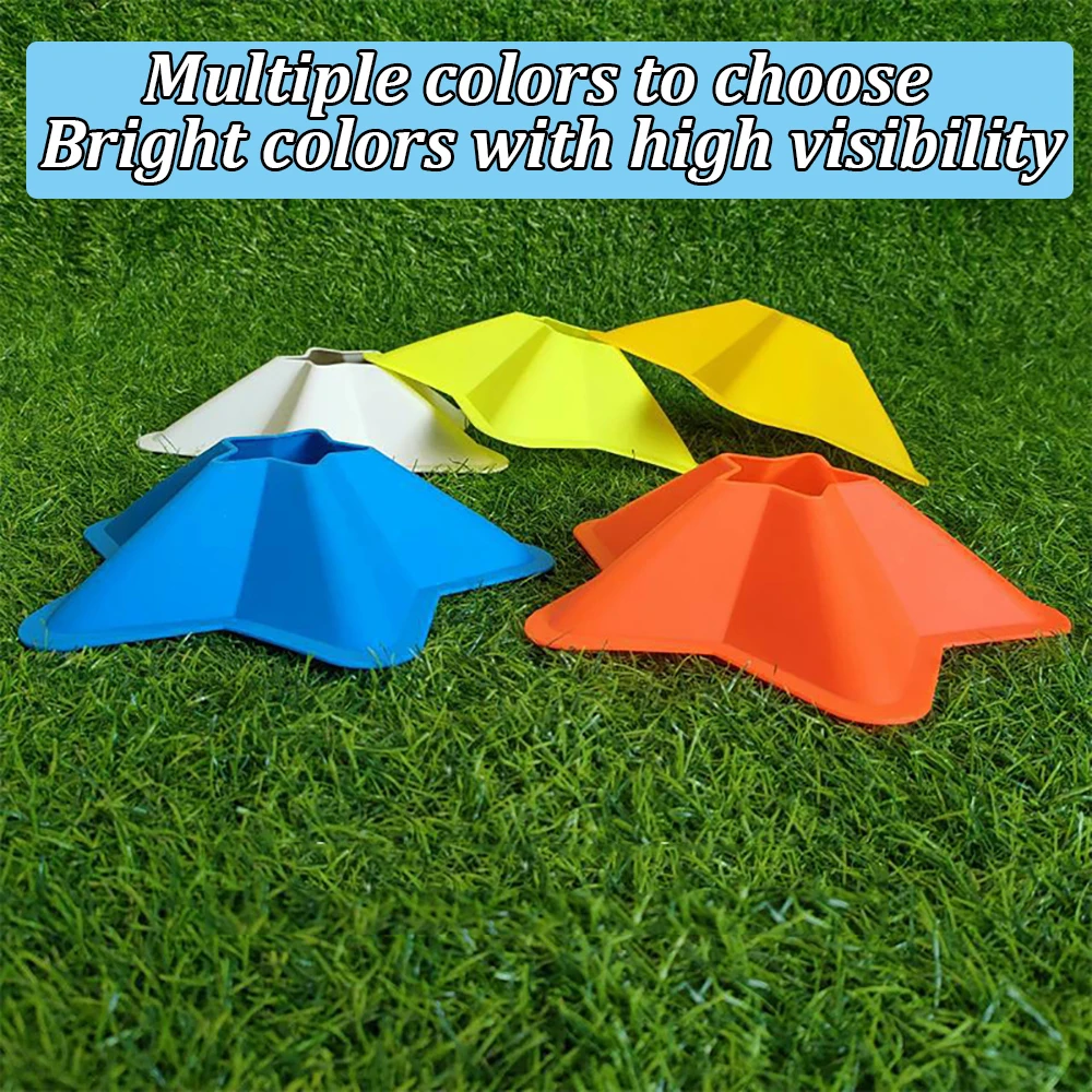 Mesh Bag Cones Soccer Cones For Training Kids Soccer Cones (Set 50) With Mesh Bag & Strap, Flexible Sports Best Soccer Training Cones Mesh Bag Included