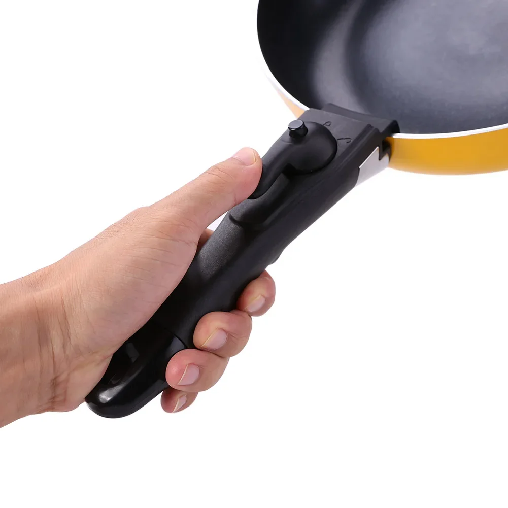 Removable Detachable Pan Handle Pot Dismountable Clip Grip Handle for Kitchen Frying Pan Clamp Outdoor Tableware Tools