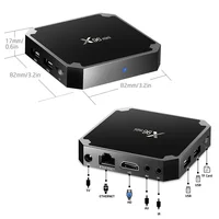 X96 Mini Smart Android 9.0 Tv Box Amlogic S905W TV Box 2GB 16GB Set Top Box 2.4GHz WiFi HDR 3D 4K Player X96mini 2