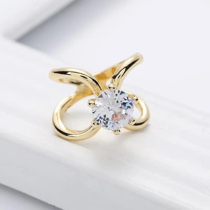 Korean Version Cross Hollow Diamond Inlaid Scarf Buckle Simple Alloy Shawl Decoration Buckle Women's Clothing Scarf Decor Buckle