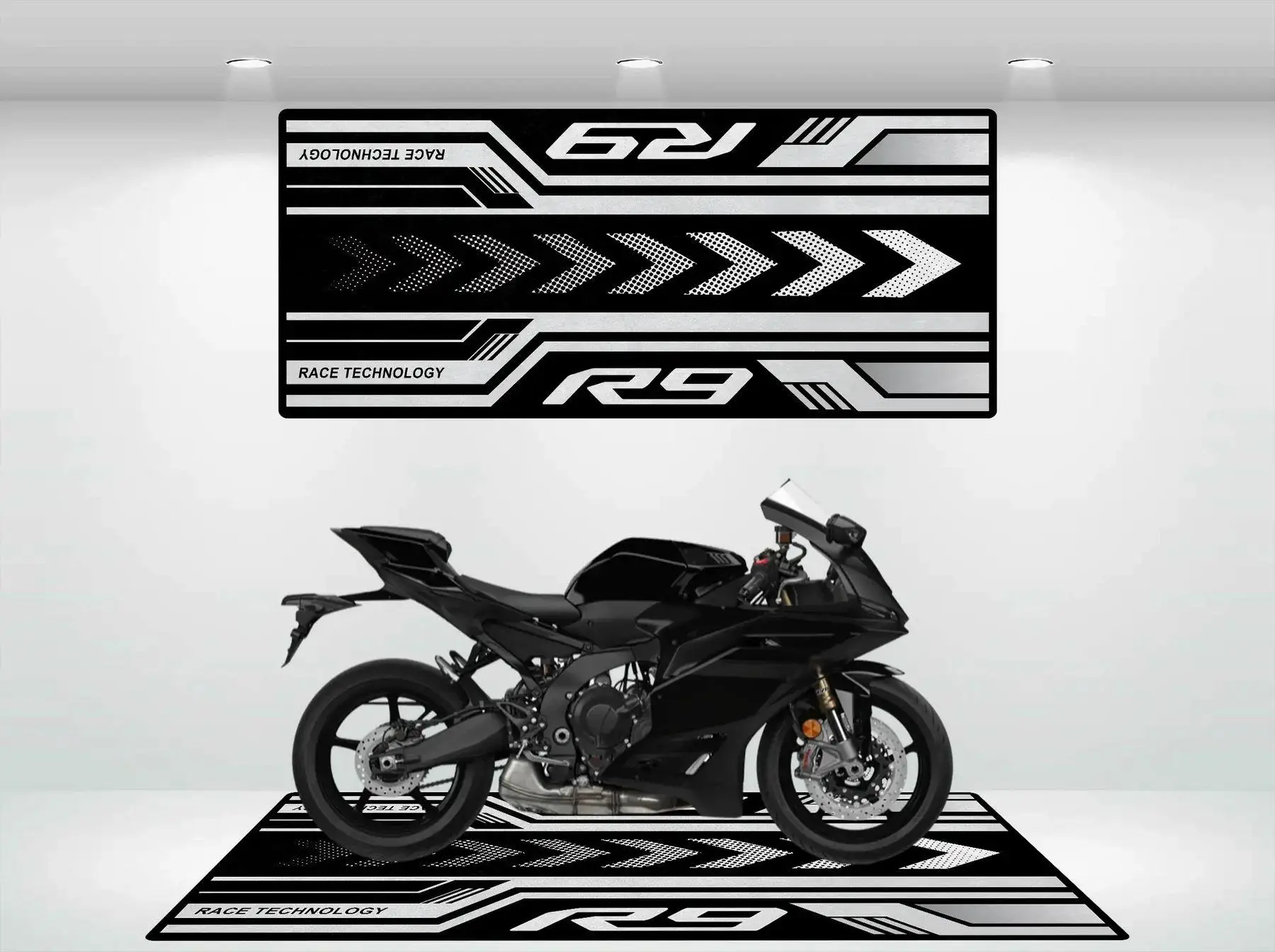 Motorcycle Carpet Durable Wear-resistant Parking Mat Home Decoration