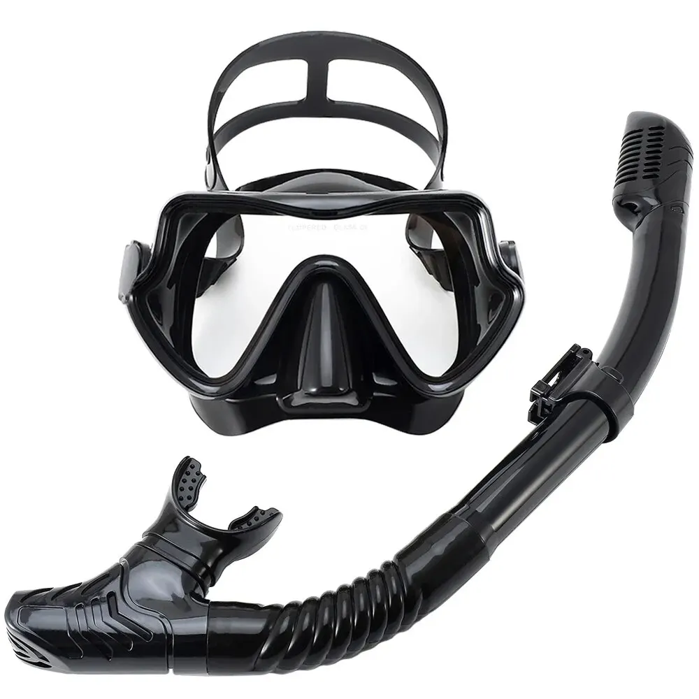 Panoramic View Tempered Glass Diving and Snorkeling Set