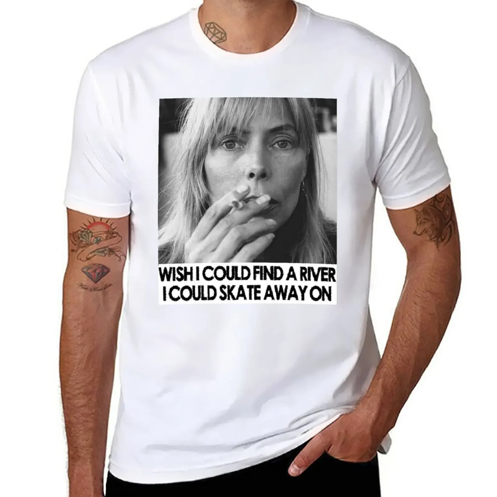 

Joni Mitchell - River T-Shirt blanks customs design your own korean fashion graphics mens funny t shirts