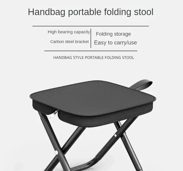 Description Picture 2 of itemOutdoor folding stool Camping chair Park stool Picnic small Mazar fishing chair Portable small bench folding chair