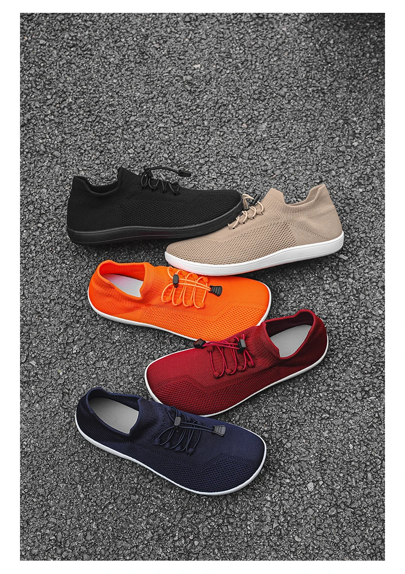 Atmungsaktive Barfußschuhe Aus Mesh Für Herren Mit Breiter Zehenbox_voghion.com