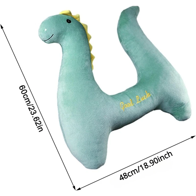 Seat Belt Plush Doll Pillow for Kids Unicorn Dinosaur Stuffed Pillow Doll Infant Seatbelt for Travel Sleep Neck Head Support