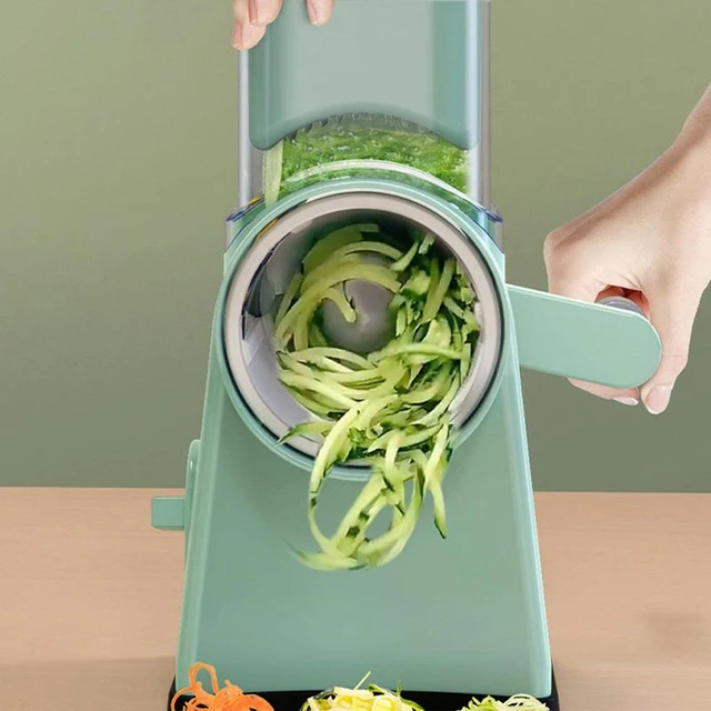 Grattugia per formaggio 4 In 1 affettatrice elettrica multifunzionale per  verdure affettatrice per insalata di frutta Spiralizer per patate schiaccia  fango all'aglio - AliExpress