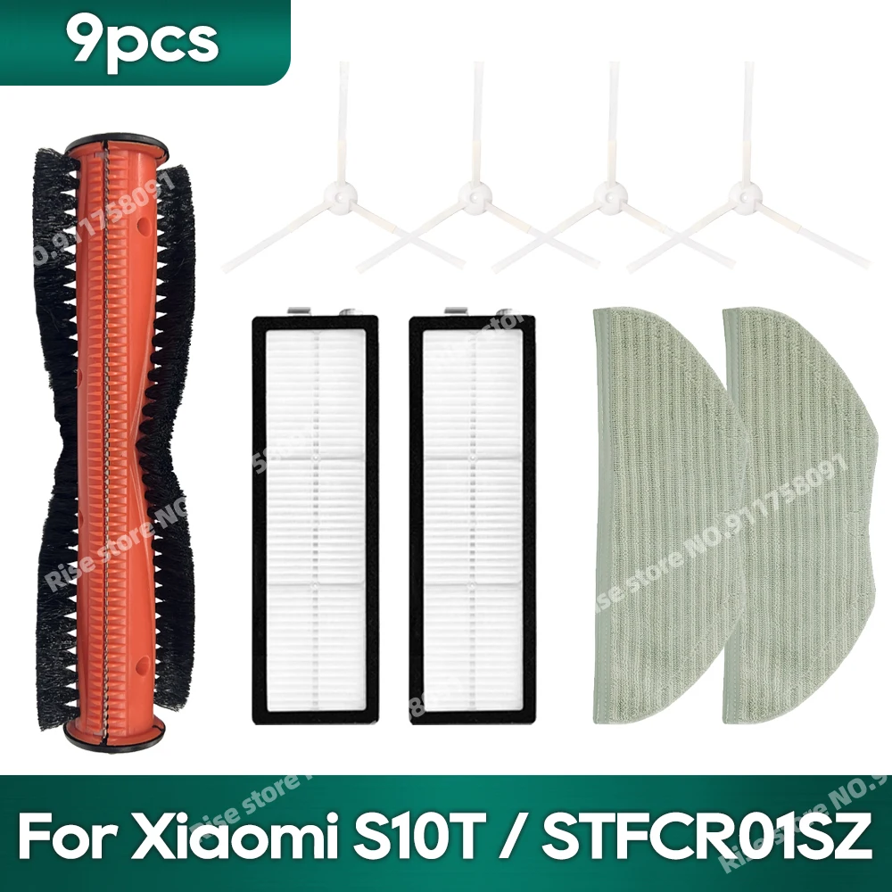 

Compatible For Xiaomi Robot Vacuum S10T Anti-Winding STFCR01SZ Accessories Main Brush Hepa Filter Mop Side Brush Replacement