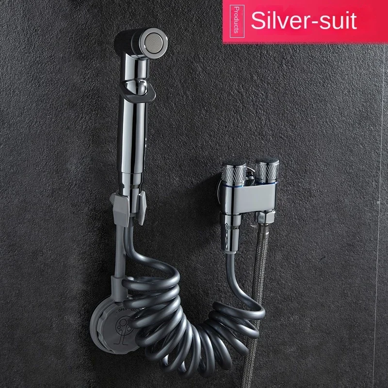Toilet spray gun pressurized toilet faucet significant other women washer flusher nozzle toilet artifact high pressure water gun