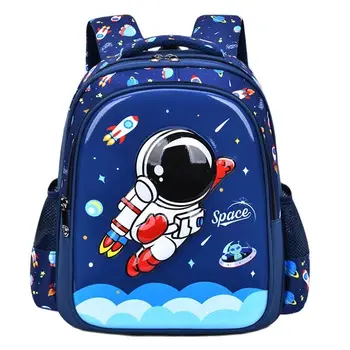 Borsa a tracolla per bambini Cartone animato 3D Stereoscopico Astronauta Zaino per bambini impermeabile Little Boy Dream School elementare 1
