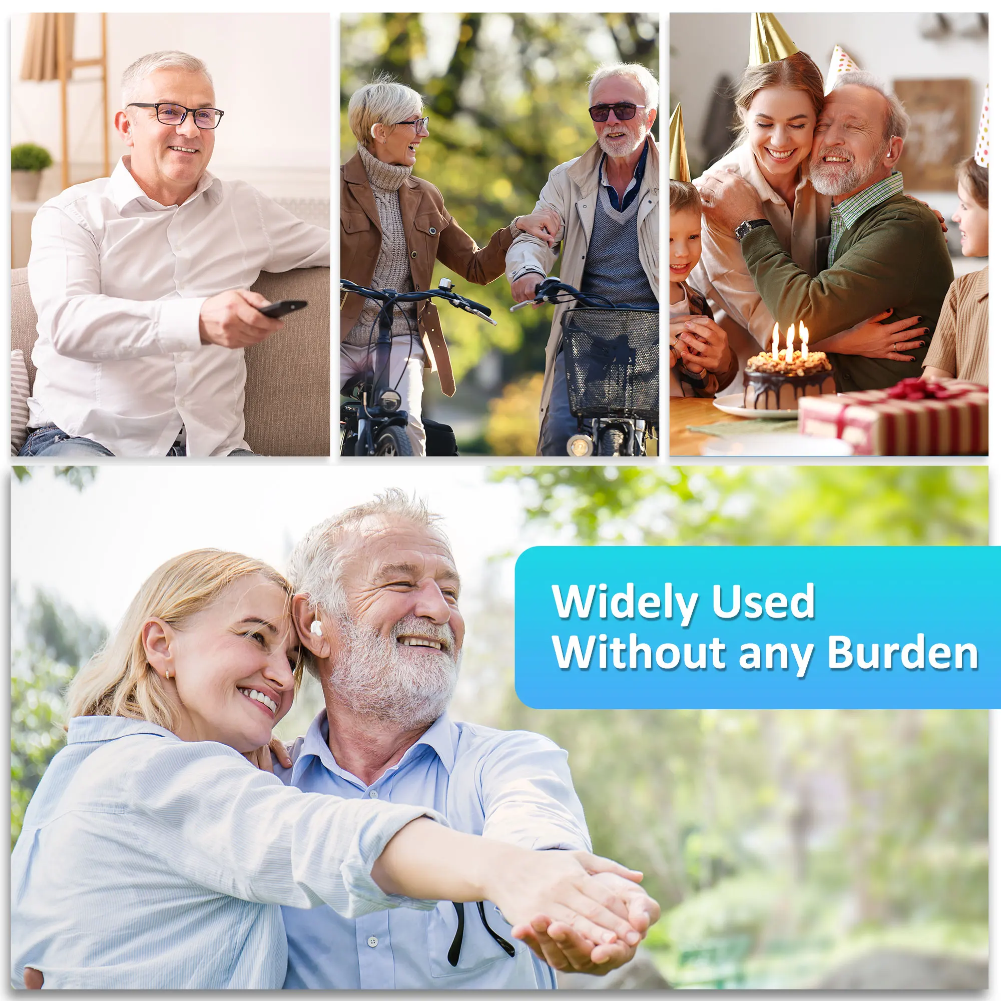 Hearing Aids For Deafness Elderly Rechargeable Digital Hearing Aids Sound Amplifier Headphones Deaf RIC audifonos