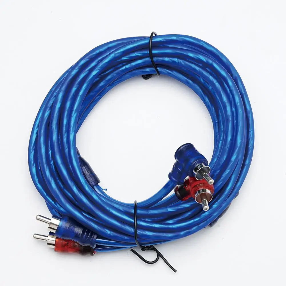 Audio signal cable Car accessories cable Audio cables 60 AMP Fuse Holder 8GA Power Cable Subwoofer Speaker Car Audio Wire Wiring Amplifier Installation Wires RCA Power Cable Fuse Kit