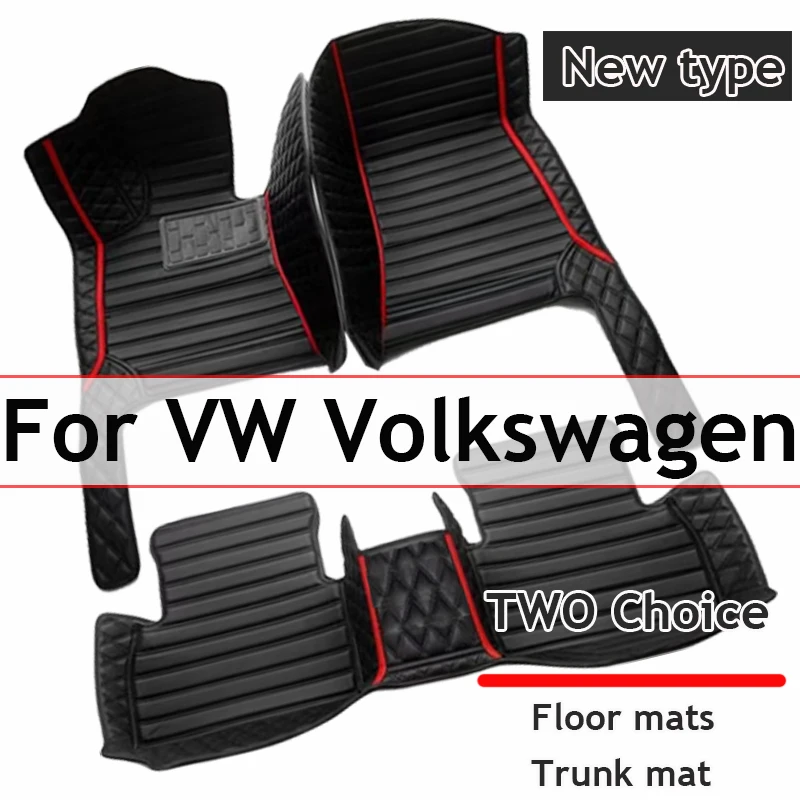 

Custom Made Leather Car Floor Mats For VW Volkswagen Golf 5 MK5 2004 2005 2006 2007 Carpets Rugs Foot Pads Accessories