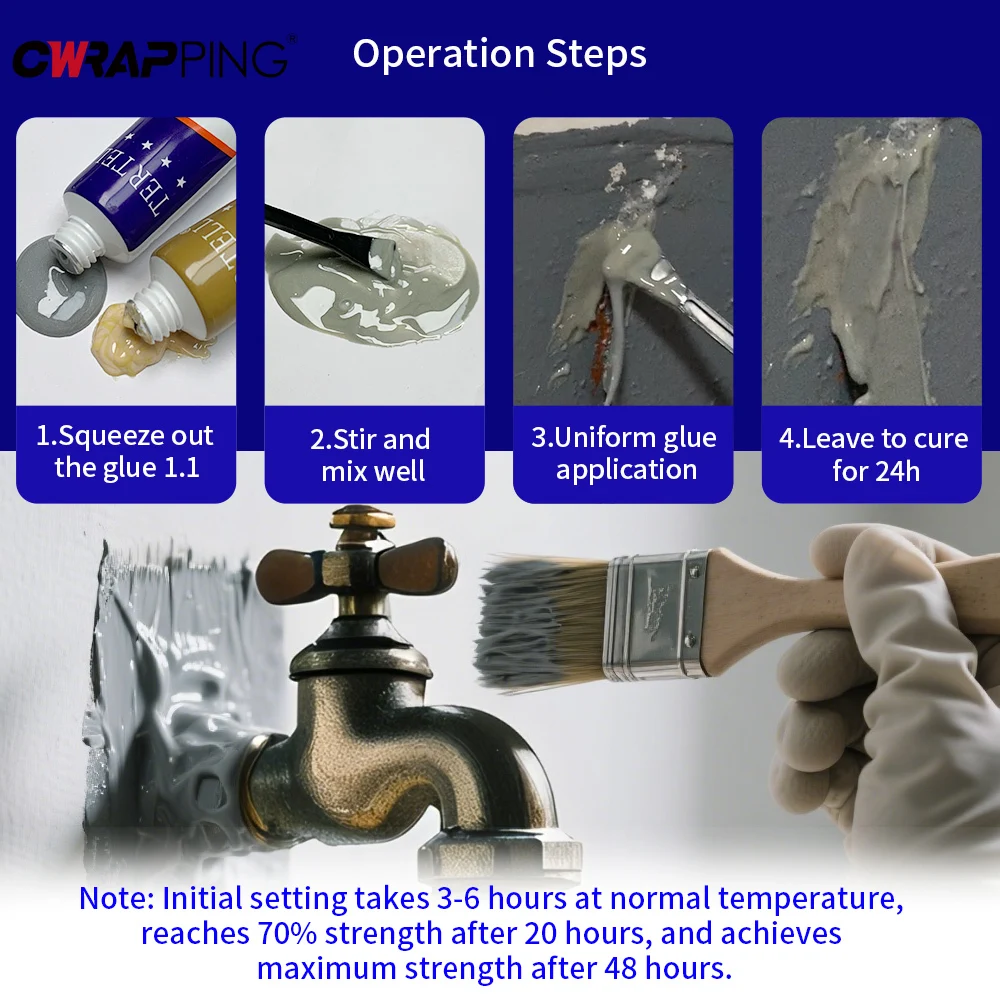 High-Strength Multi-Material Repair Adhesive - Heat Resistant Sealant for Metal, Plastic, & Wood