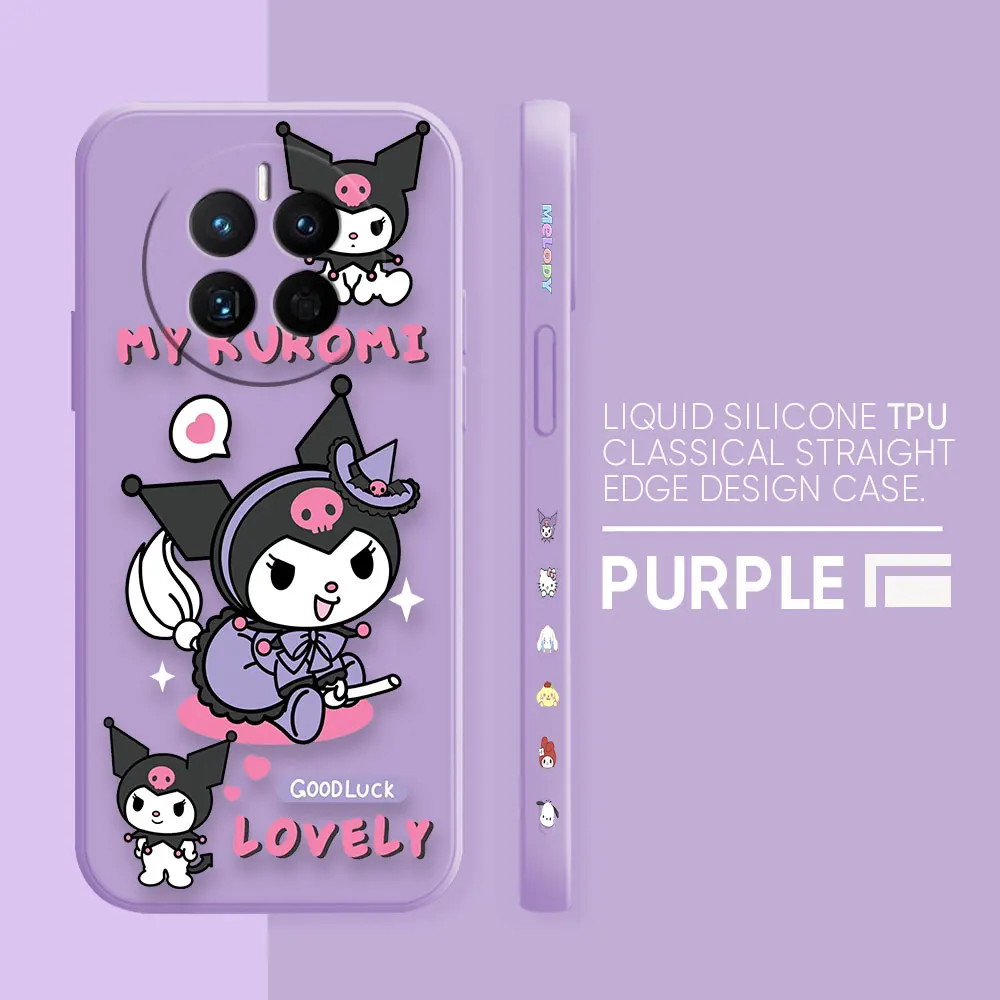 Phone Case For Huawei MATE 10 20 20X 30 40 50 P20 P30 P40 P50 10 PRO PLUS Case Cover Funda Cqoue Shell Capa Cartoon kuromi Cat