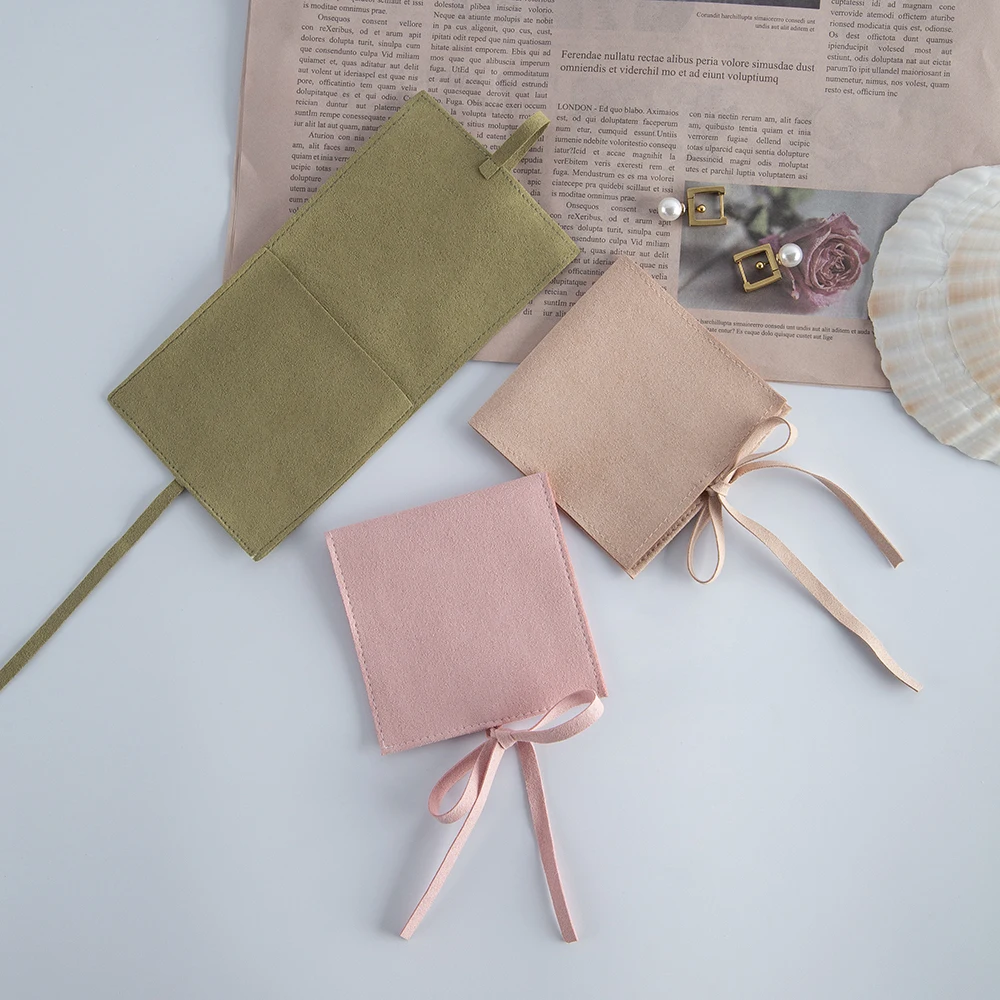 100pcs Microfiber Jewelry Gift Bags Wedding Favors For Guests Bulk Candy Organizer Bag Rings Earrings Cosmetic Packaging Pouch