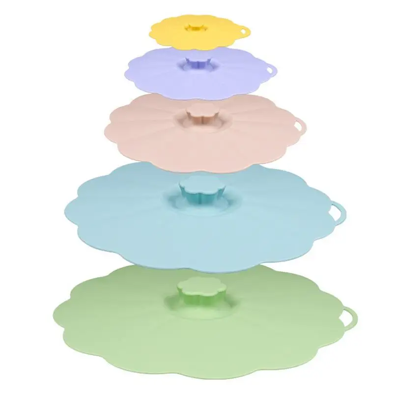 

Silicone Stretch Lids Dustproof Bowl Covers With Hanger Hole For Flavour Keeping Food Storage Supplies For Dishes Drinks Rice