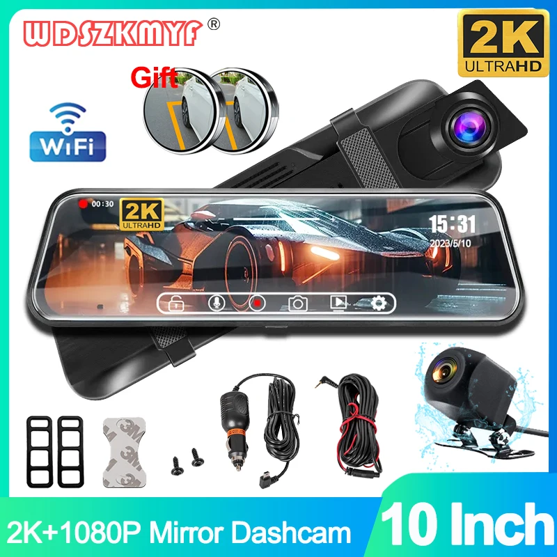 10-Zoll-2k-R-ckspiegel-Wifi-Dash-Cam-f-r-Autos-Touchscreens-Auto-DVR ...