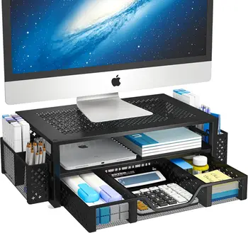 Dual-Tier Metal Mesh Organizer 1