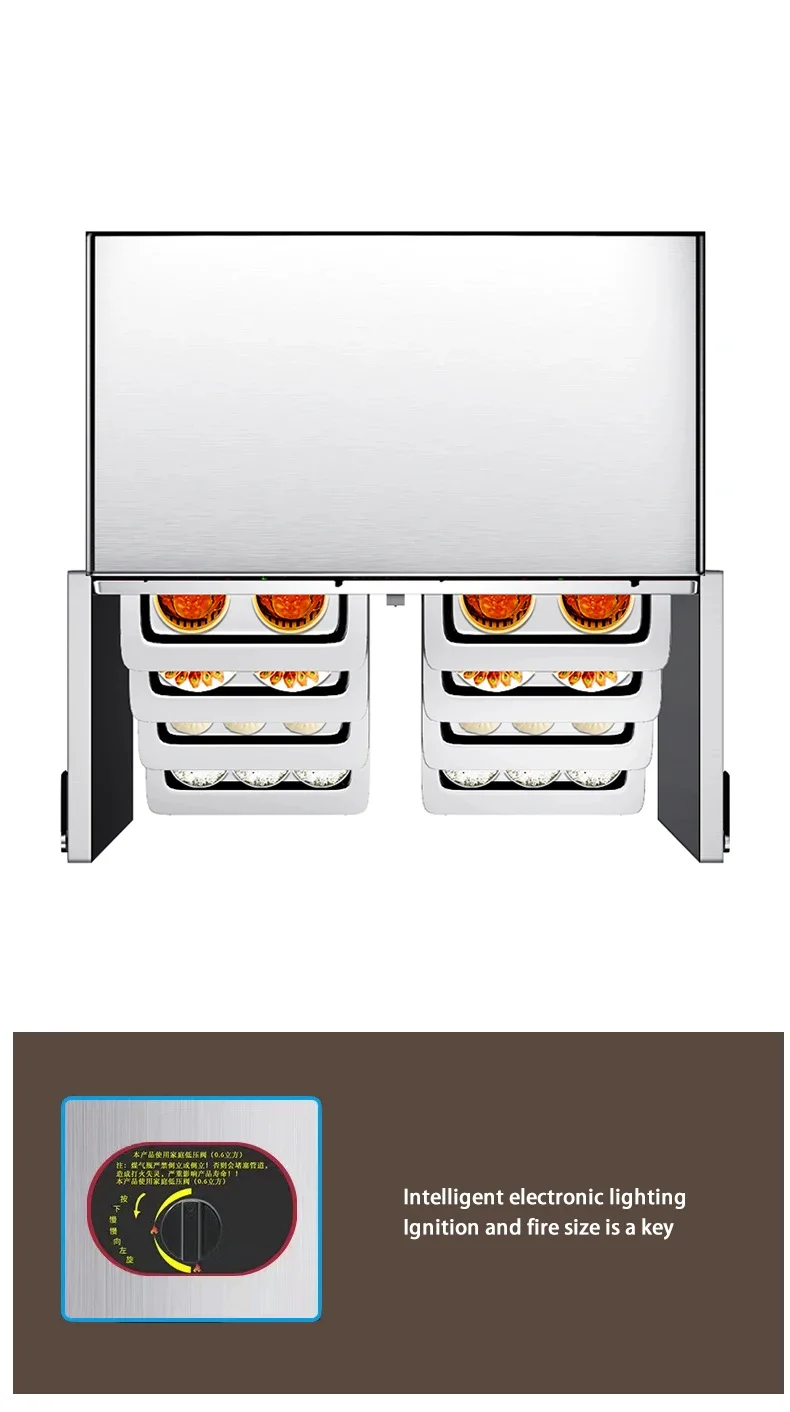 Double Door Chicken Heat Cabinet Gas Steam Cabinet Commercial Electric Bun Steamer Cabinet/Food Steam
