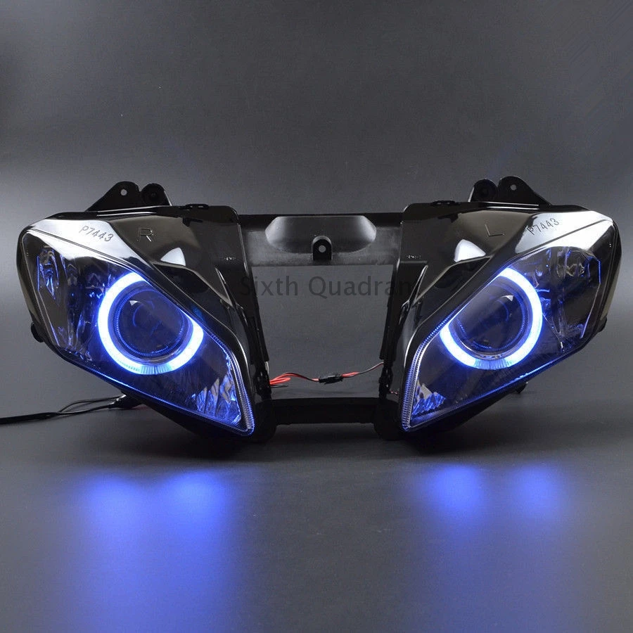 Motorcycle Accessories Front Custom Head Lamp Fully Assembled Headlight