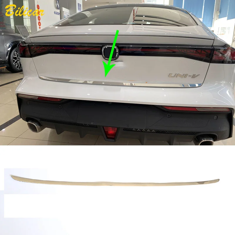 

for Changan UNI-V UNIV 2023 2022 Car Rear Door Stainless Steel Decoration Strip Trunk Trim Rear Tailgate Protective Sticker