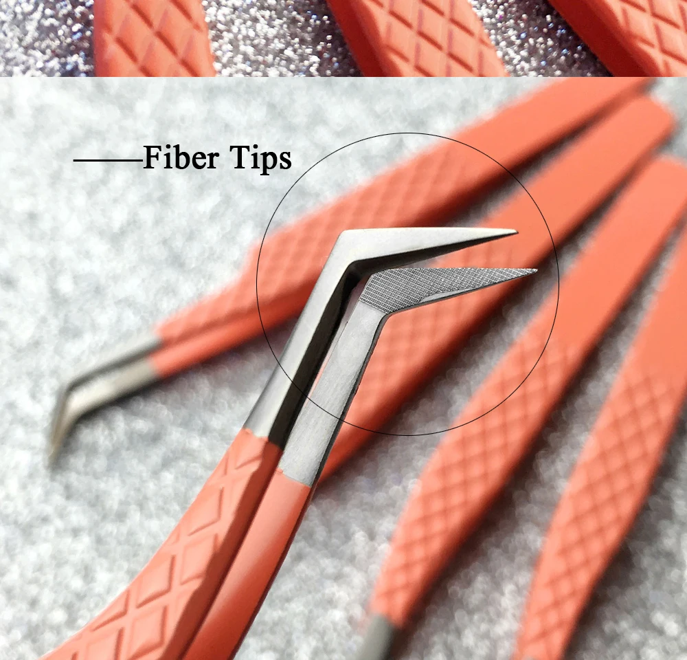Description Picture 4 of itemEyelash Extension Tweezers High Quality Anti-Static Stainless Steel Tweezers Set Stainless Steel superhard Tweezers