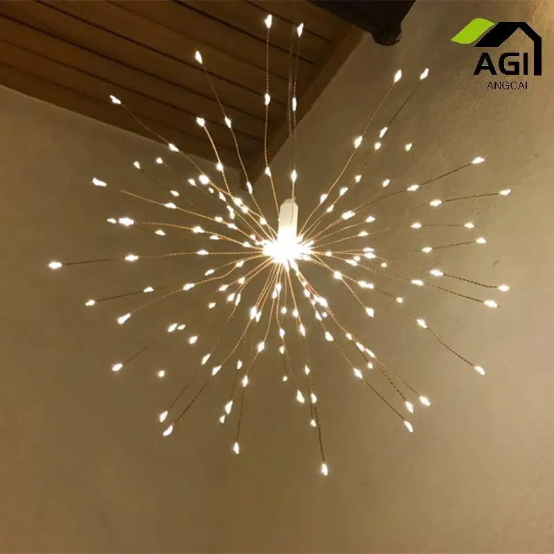 

Starburst String Light 120/160/180 Leds DIY Firework Copper Fairy Garland Christmas Lights Outdoor Twinkle Lights Remote Control