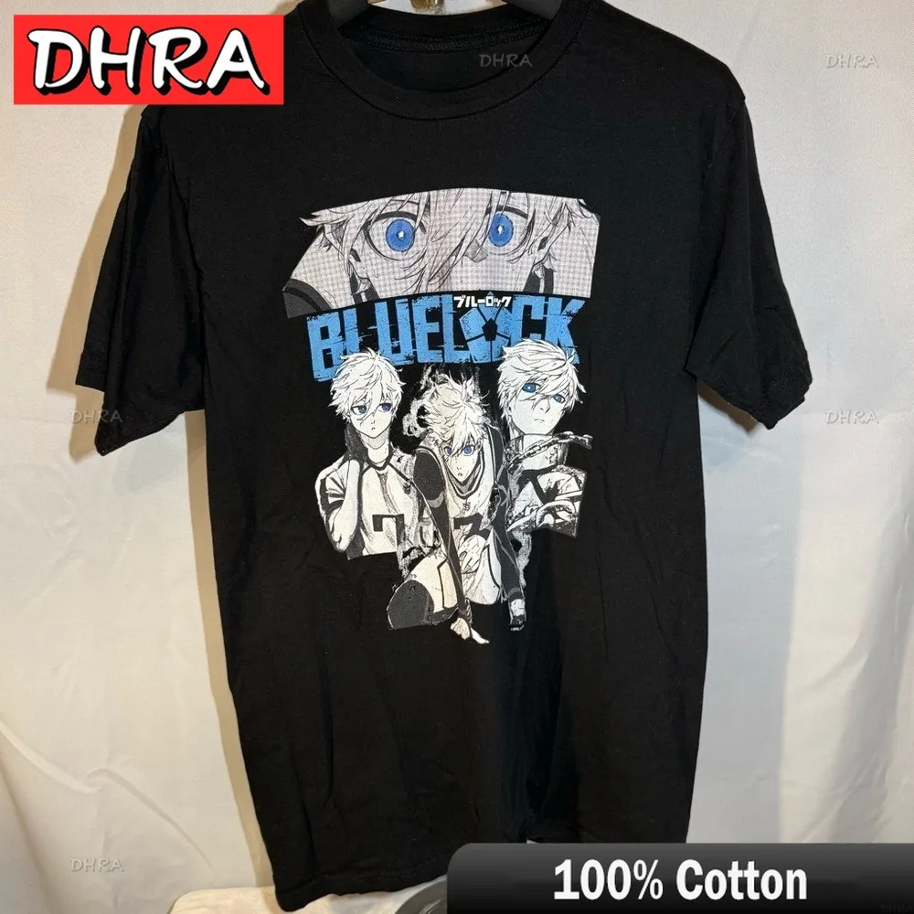 Unisex Blue Lock Anime Graphic Cotton Tee - Short Sleeve Summer Top