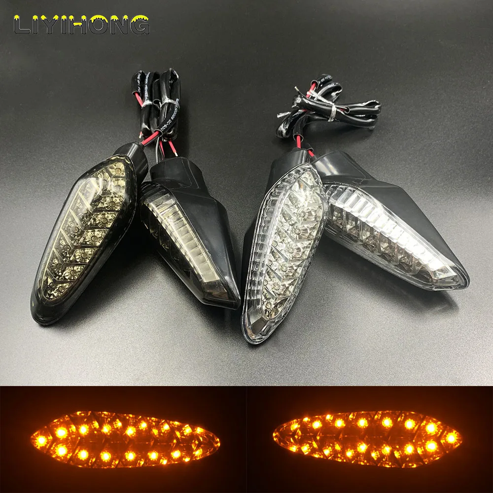 LED Turn Signal Indicator Light For DUCATI Monster 659 696 796 797 821 1100/S/EVO 1200 Streetfighter 848 Motorcycle Flasher Lamp