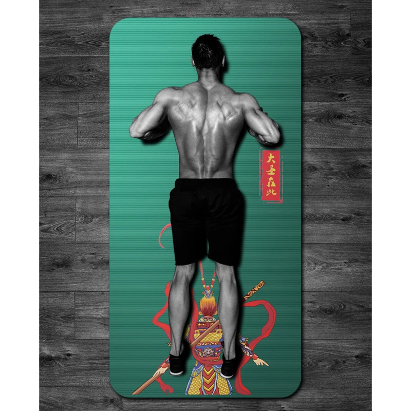 

Yoga Mat Men Fitness Pad Enlarged Thickening NBR Sports Exercise Mat sit up training Pad Non-slip Gym Home Fitness support pad