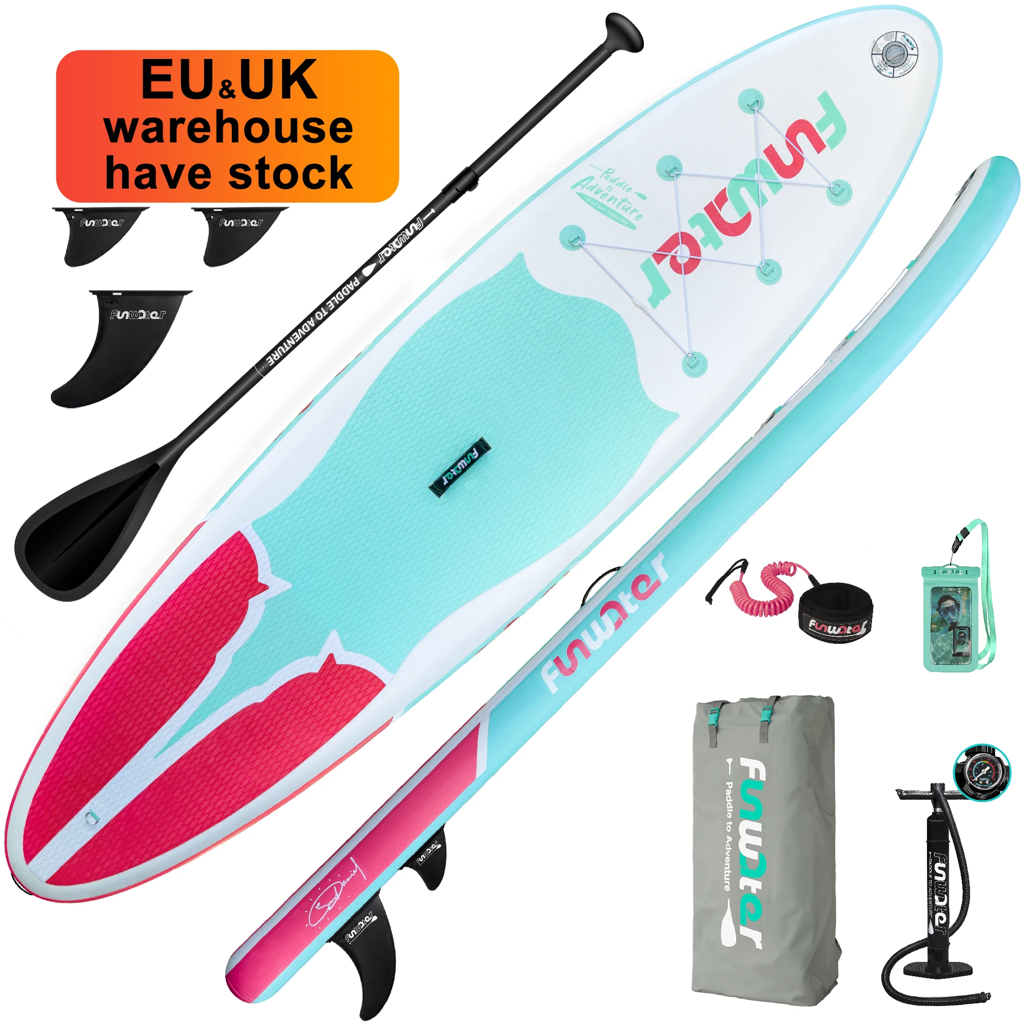 

FUNWATER дропшиппинг OEM sup надувная весло доска синие доски для серфинга надувная доска для водных видов спорта доска для серфинга