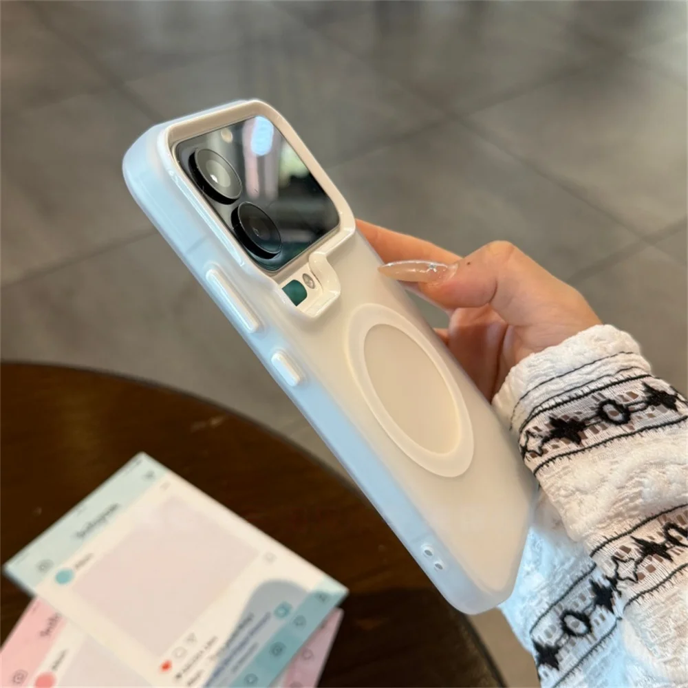 Magsafe Candy Matte Transparent Magnetic Wireless Charging Phone Case
