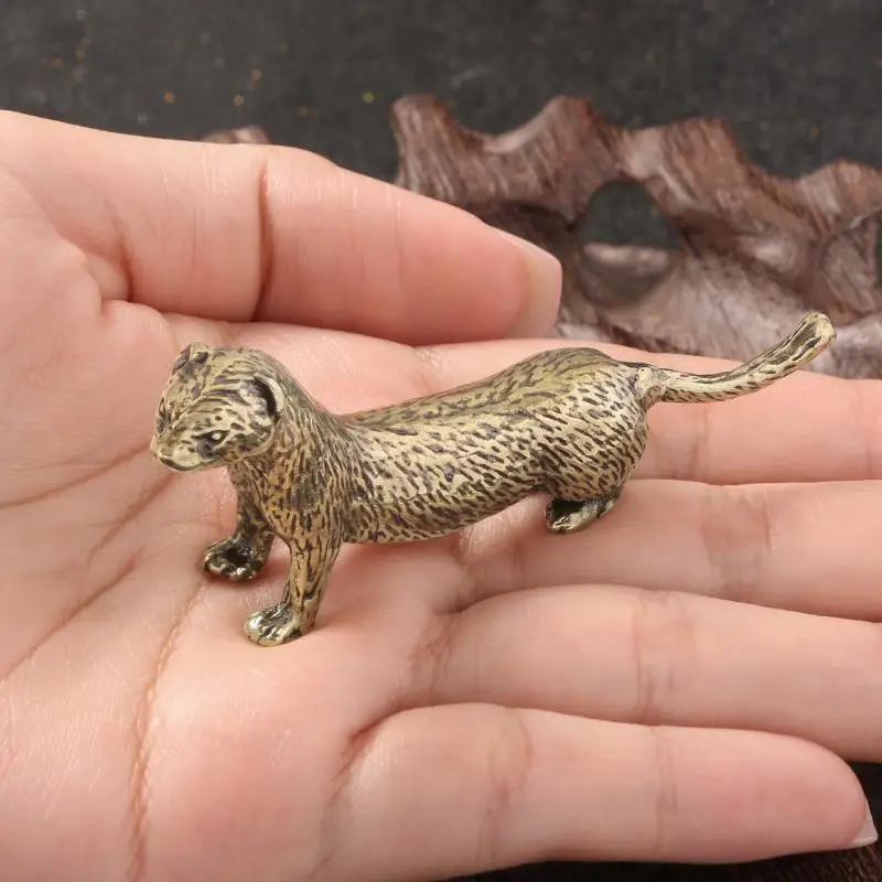 Solid Copper Otter Antique Bronze Finish Statue - Elegant Home Decor Ornament