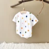 Newborn Jumpsuit Summer Baby Girls Romper Balloon Print Short Sleeved Cotton Infant Bodysuit Boys Child Clothing 0-18M 6