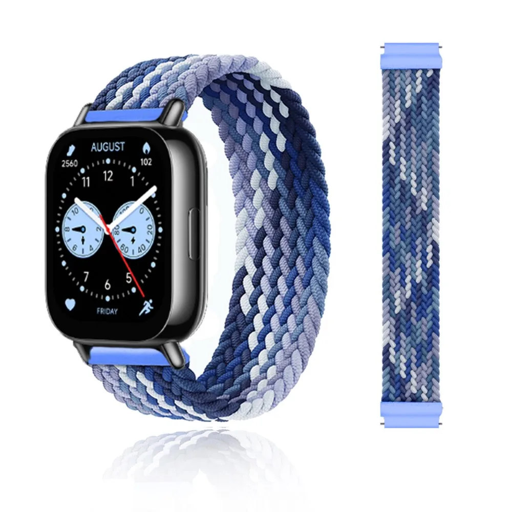 Braided Solo Loop Bracelet Strap for Smartwatch - Compatible with Various Models