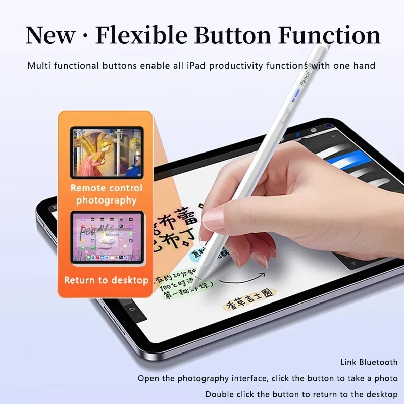 For Apple Pencil Palm Rejection Tilt pressure for iPad 11 2025