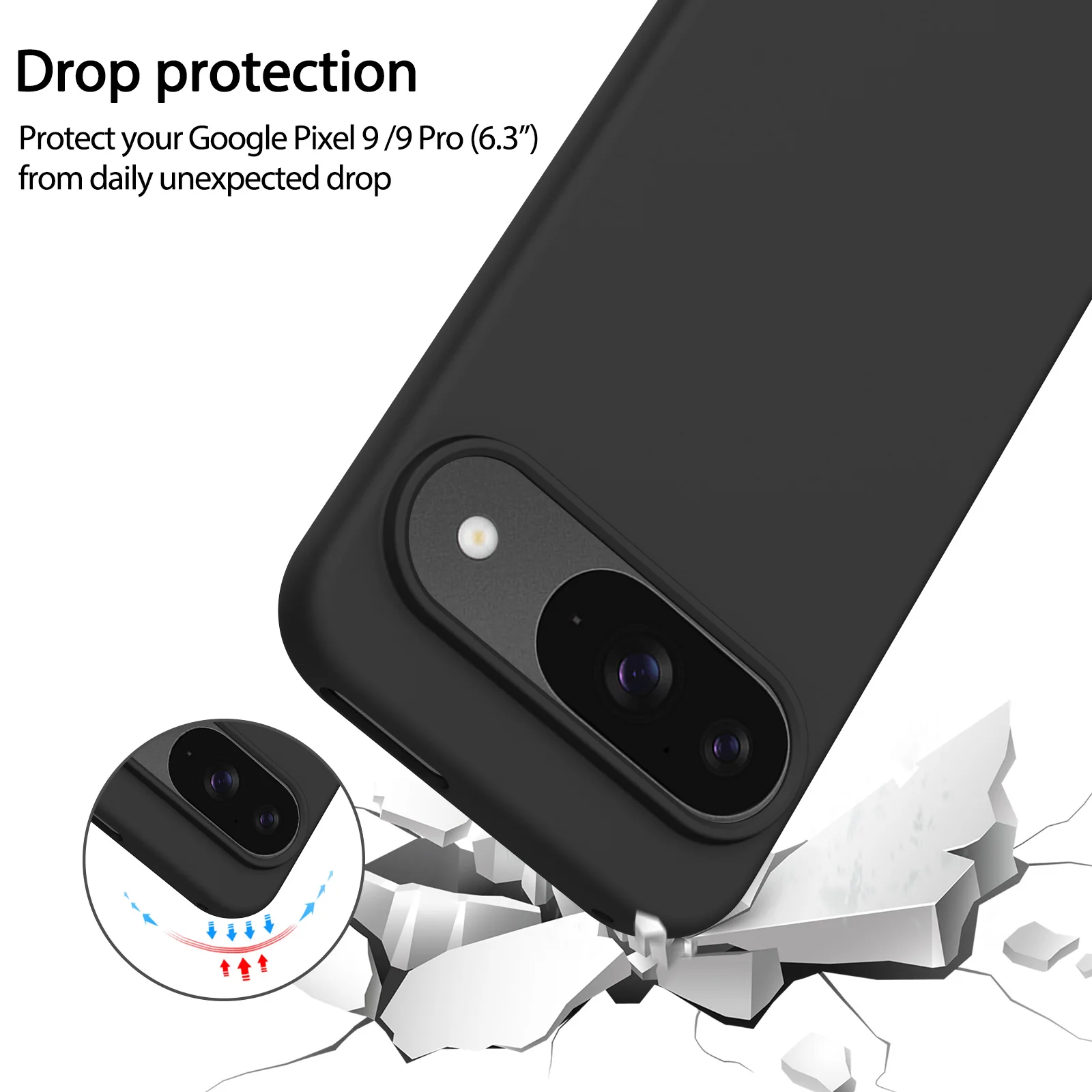Premium Soft Liquid Silicone TPU Protective Case - Smooth Skin Feel Cover