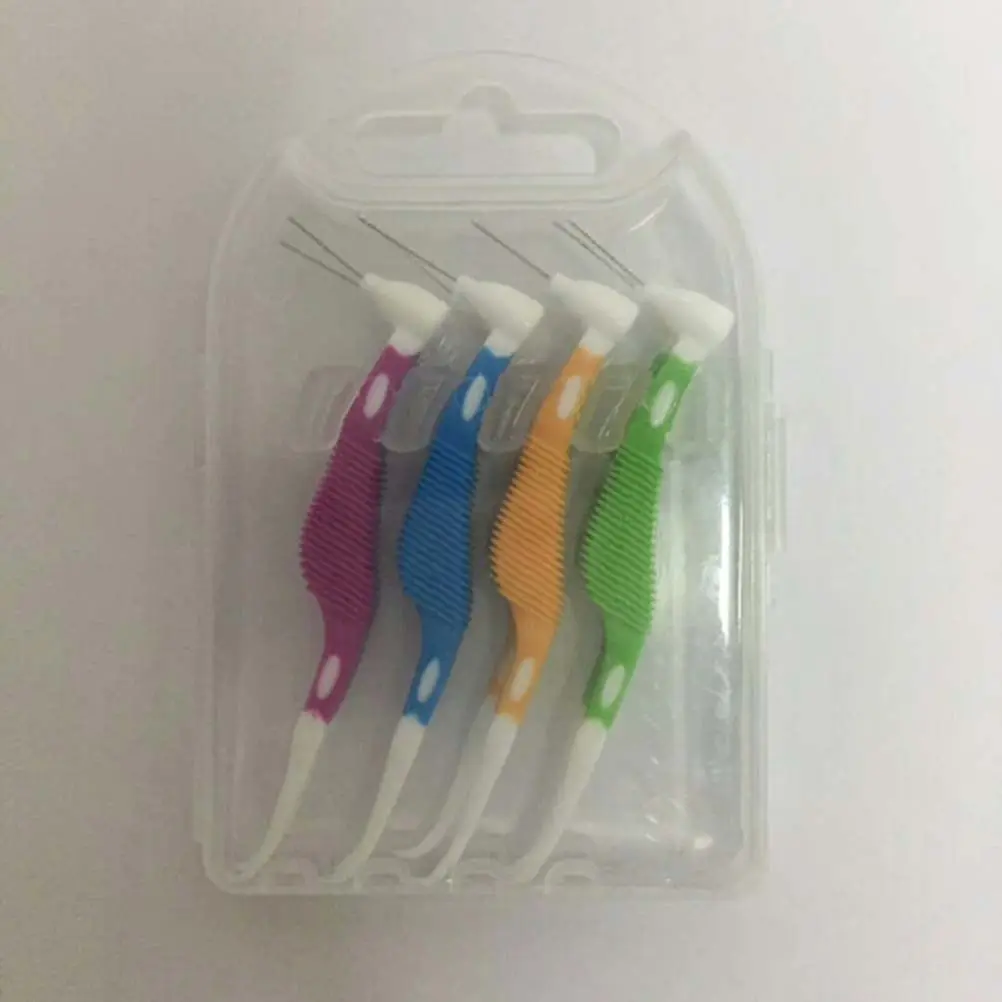 치아 청소용 8Pcs 치간 브러쉬 마사지 치석 제거 구강 위생 도구 치간 치실 브러쉬 치과 클리너
