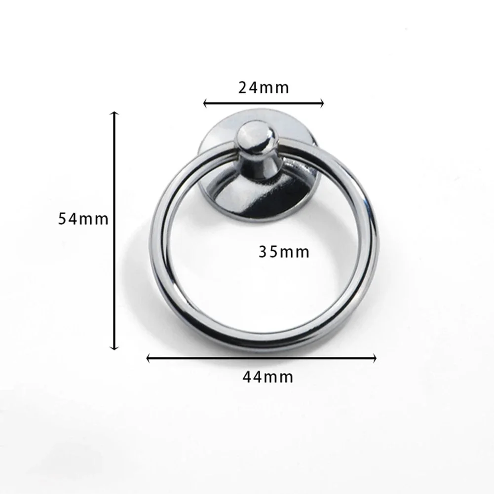 10Pc Vintage Round Ring Furniture Door Pull Handle Alloy Cabinet Dresser Drawer Knobs Handle Cupboard For Jewelry Box Door Ring door handles cabinet handles